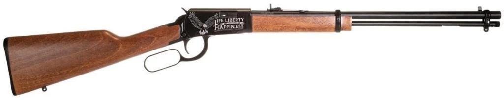 Rossi Rio Bravo Lever Action Rifle - Black | .22 LR | 18" Barrel | 15rd | Hardwood Stock & Forend |