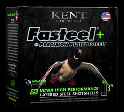 Kent Cartridge K123FSP36BBX2 Fasteel 12 Gauge 3 1 14 oz BB Shot 25 Per Box