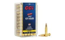 CCI 0053 Varmint TNT 17 HMR 17 gr Jacketed Hollow Point JHP 50 Per Box