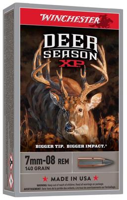Winchester Ammo X708DS Deer Season XP 7mm08 Rem 140 gr Extreme Point 20 Per Box
