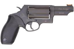 Taurus Judge Revolver - Matte Black | 45 Colt / 410 Ga | 3" Barrel | 5rd | Rubber Grip | Fiber Optic