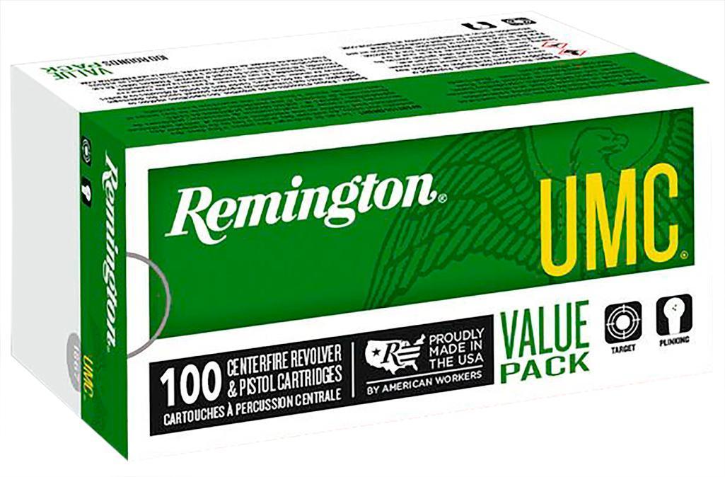 Remington Ammunition R23974 UMC Value Pack 380 ACP 88 gr 990 fps Jacketed Hollow Point JHP 100 Bx