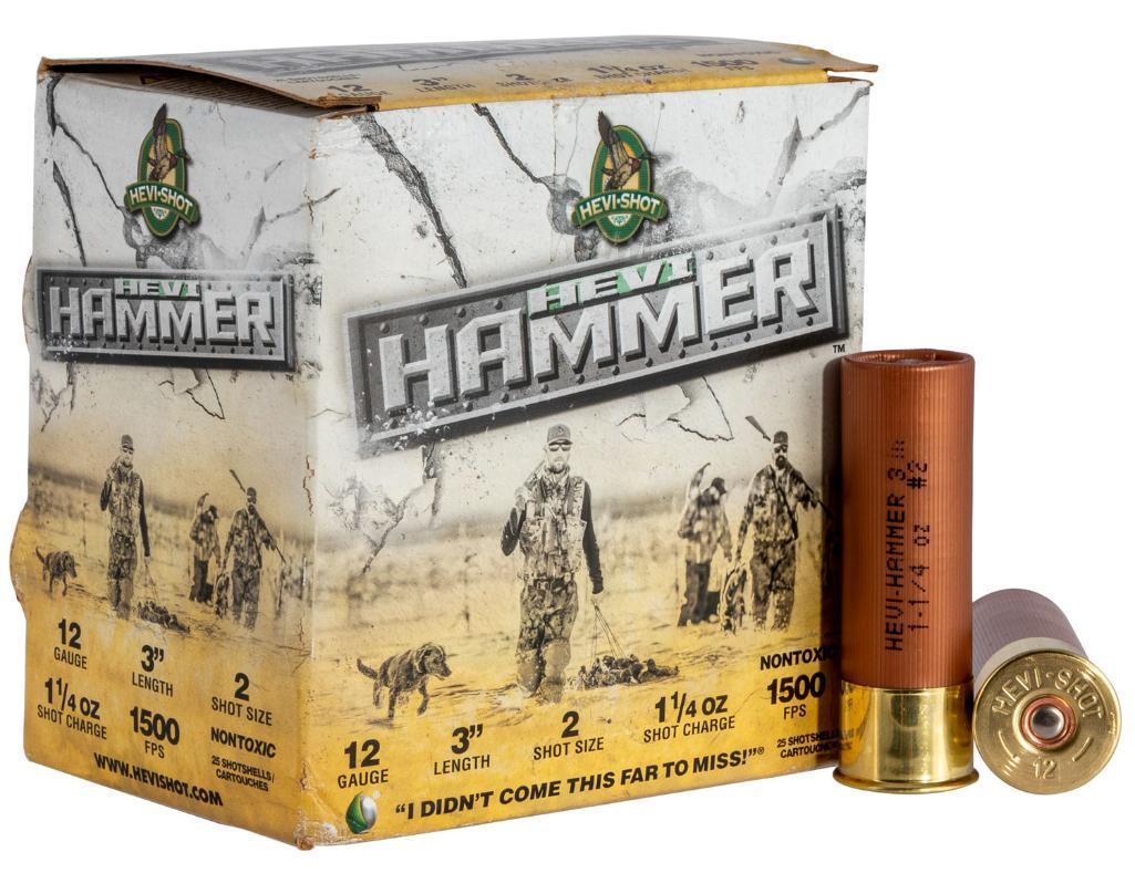 HEVIShot HS28002 HEVIHammer 12 Gauge 3 1 14 oz 2 Shot 25 Per Box 10 Cs