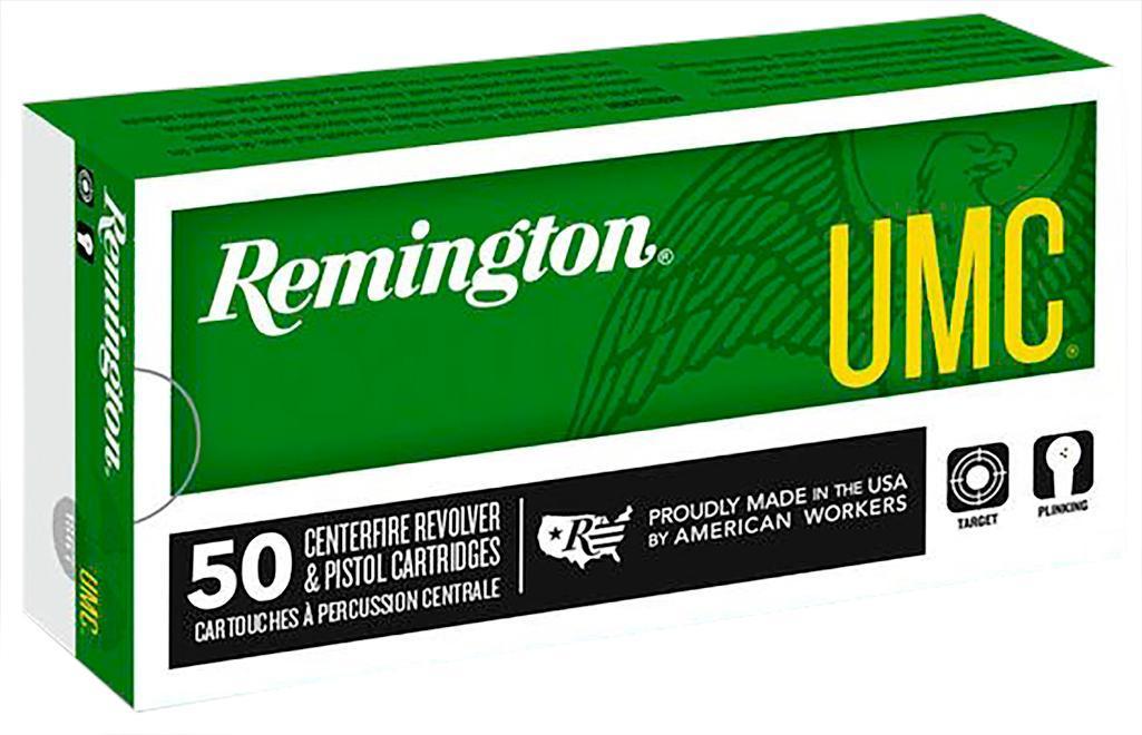 Remington Ammunition 23752 UMC 9mm Luger 115 gr 1145 fps Jacketed Hollow Point JHP 50 Bx