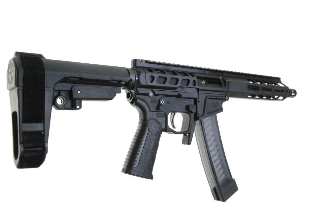 Wraithworks WARSCORP9 Side-charging AR Pistol - Black | 9mm | 8.5" Barrel | 7" M-LOK Rail | SBA3