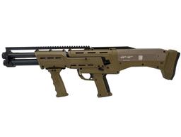 Standard Manufacturing DP-12 Pump Shotgun - FDE | 12ga | 18 7/8" Double Barrel | 14rd | Ambidextrous