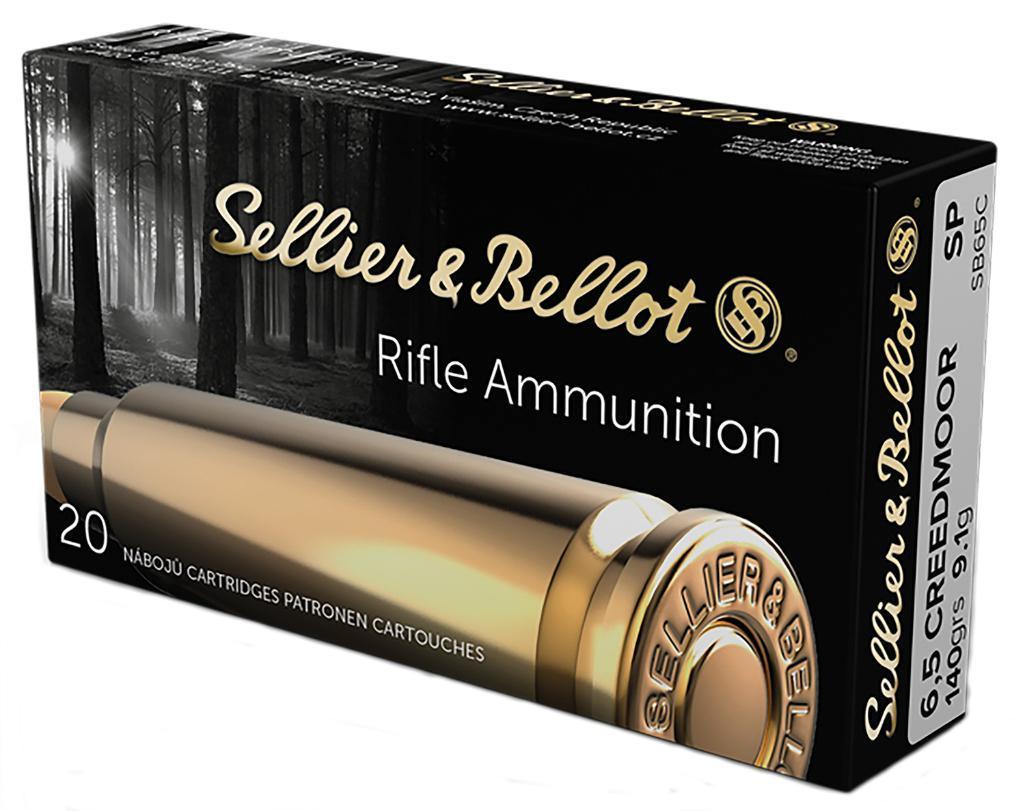 Sellier Bellot SB65C Rifle 6.5 Creedmoor 140 gr 2658 fps Soft Point SP 20 Bx