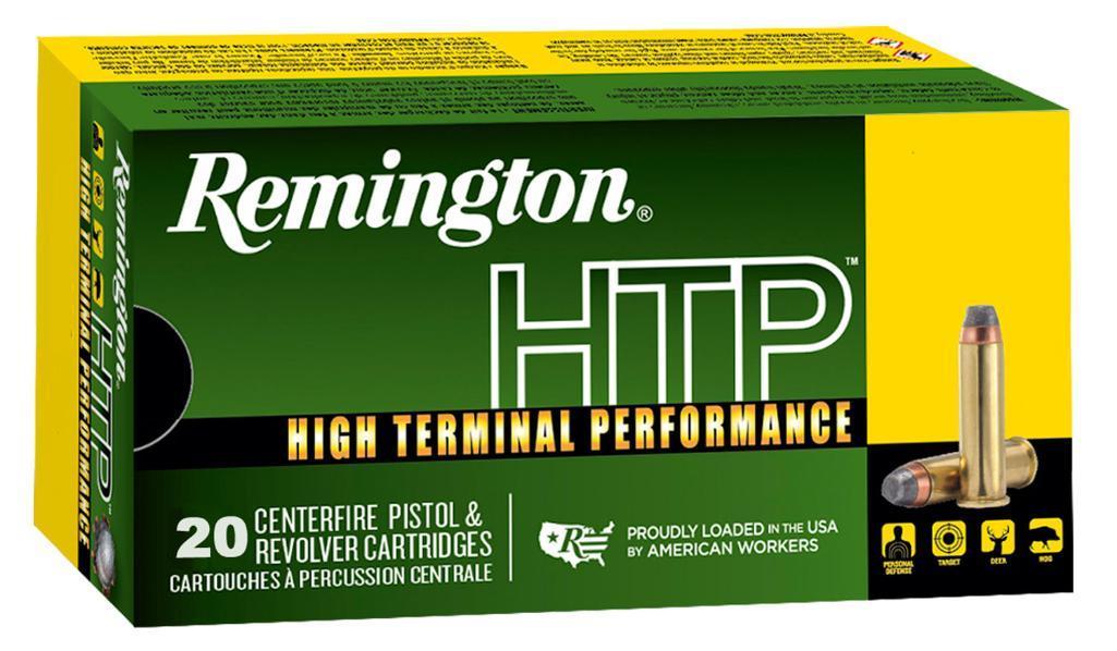Remington Ammunition 21455 HTP 45 ACP 230 gr 835 fps Jacketed Hollow Point JHP 20 Bx