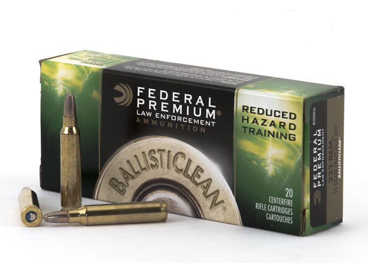 Federal BC223NT5A BallistiClean Reduced Hazard Training 223 Rem 55 gr RHT 20 Per Box