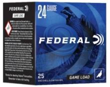 Federal N1248 GameShok Heavy Field 24 Gauge 2.50 1116 oz 1280 fps 8 Shot 25 Bx