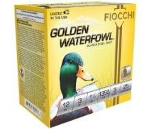 Fiocchi 123SGW3 Golden Waterfowl 12 Gauge 3 1 14 oz 3 Shot 25 Per Box