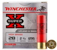 Winchester Ammo X285 Super X Heavy Game Load High Brass 28 Gauge 2.75 34 oz 1295 fps 5 Shot 25 Bx