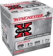 Winchester Ammo X28H7 Super X Heavy Game Load High Brass 28 Gauge 2.75 1 oz 1205 fps 7.5 Shot 25 Box