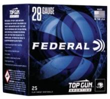 Federal TGS28218 Top Gun Sporting 28 Gauge 2.75 34 oz 1330 fps 8 Shot 25 Bx