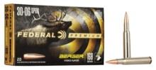 Federal P3006BCH1 Premium Hunting 3006 Springfield 168 gr Berger Hybrid Hunter 20 Per Box