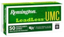 Remington Ammunition 23791 UMC Leadless 40 SW 180 gr 990 fps Flat Nose Enclosed Base FNEB 50 Bx