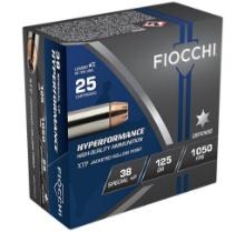 Fiocchi 38XTPP25 Hyperformance Defense 38 Special P 125 gr Hornady XTP Hollow Point 25 Per Box