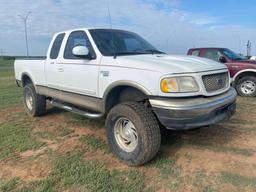 Year: 2000 Make: Ford Model: F-150 Vehicle Type: Pickup Truck Mileage: Plate: Body Type: 4 Door Cab;