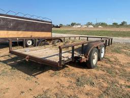 16' Bumper pull flat bed trailer... Sells with a Bill of sale only