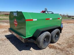 750 GALLON FUEL TRAILER NEW... SELLS WITH BILL OF SALE