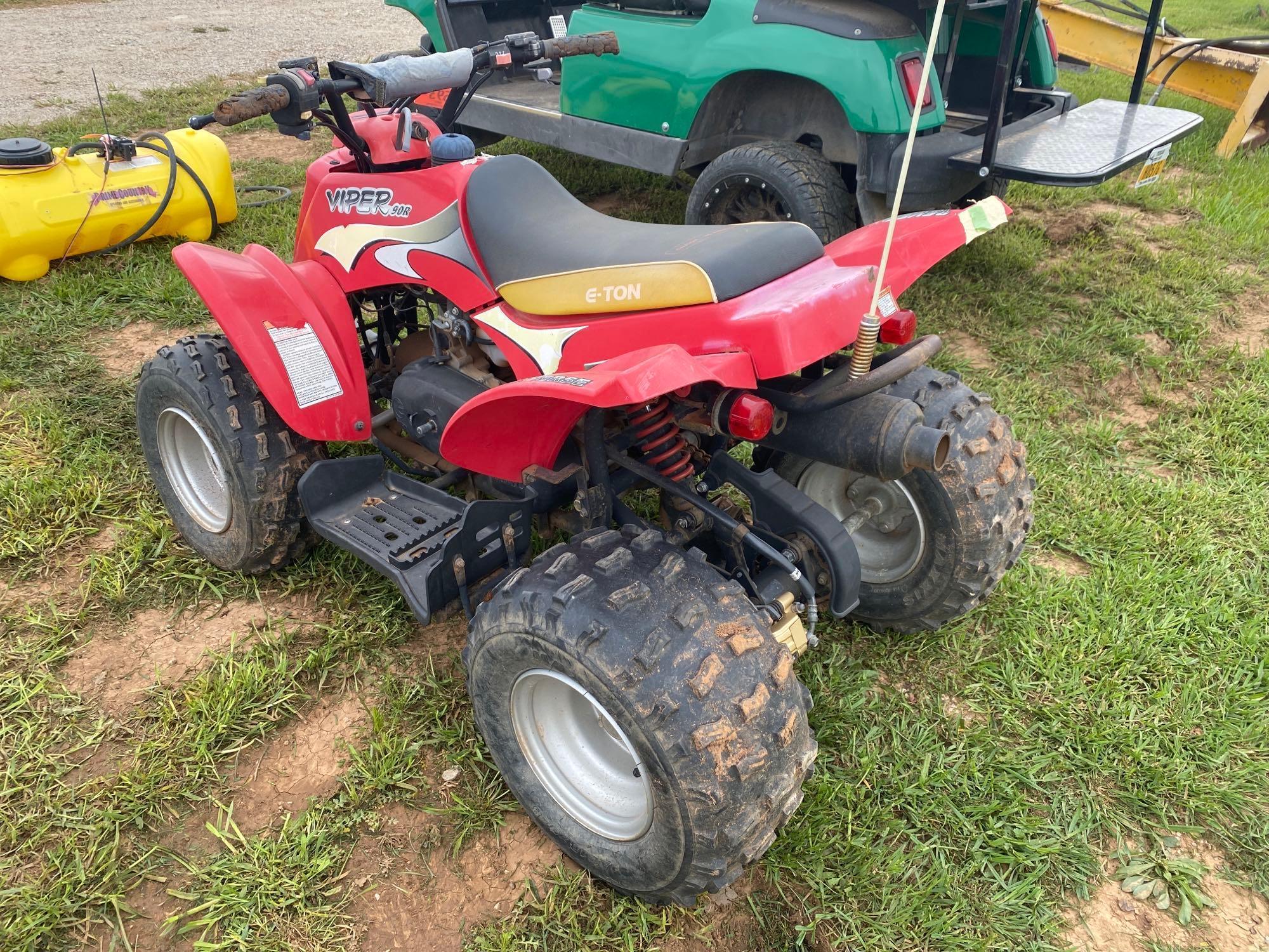 VIPER 90 R RED 4 WHEELER GOOD TIRES EATON WITH REVERSE