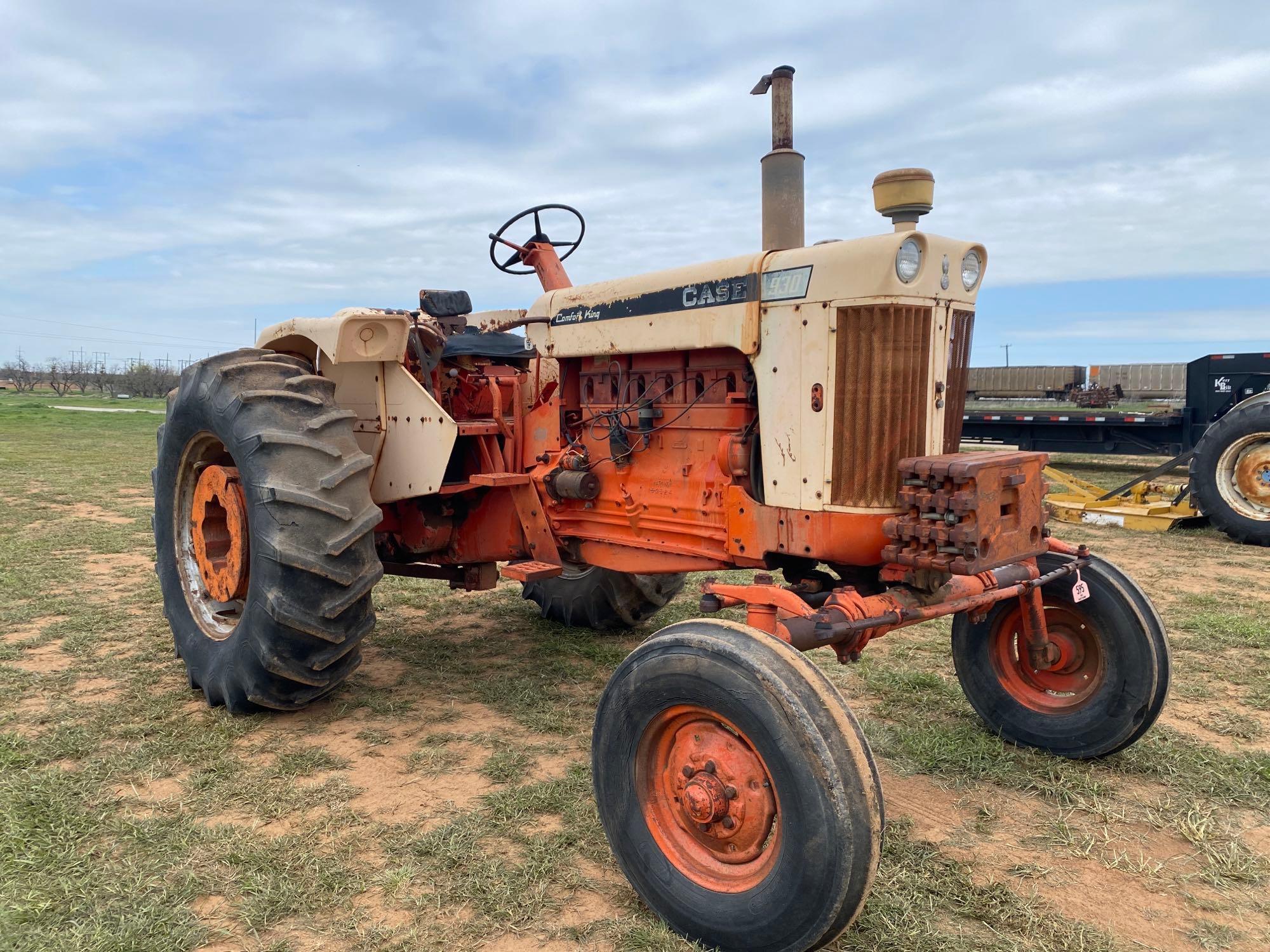 930 CASE TRACTOR COMFORT KING PROPANE POWERED 5731 HOURS