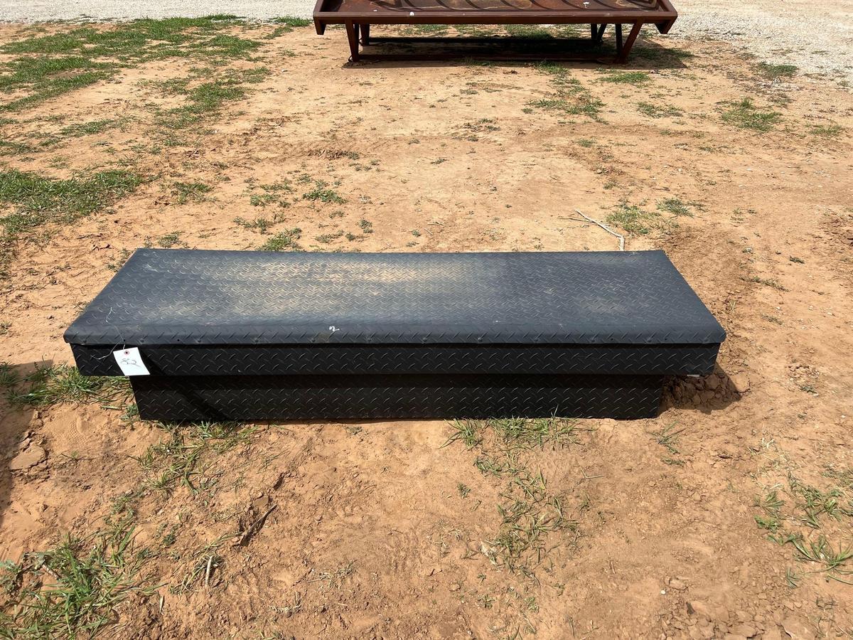 BLACK OVER BED TOOL BOX 70" LONG 21" WIDE