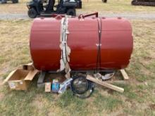 500 Gallon Brand New Tank with Stand, comes with nozzle, hose, and filter