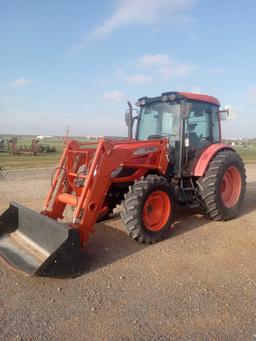 KIOTI TRACTOR WITH FRONT LOADER BUCKET