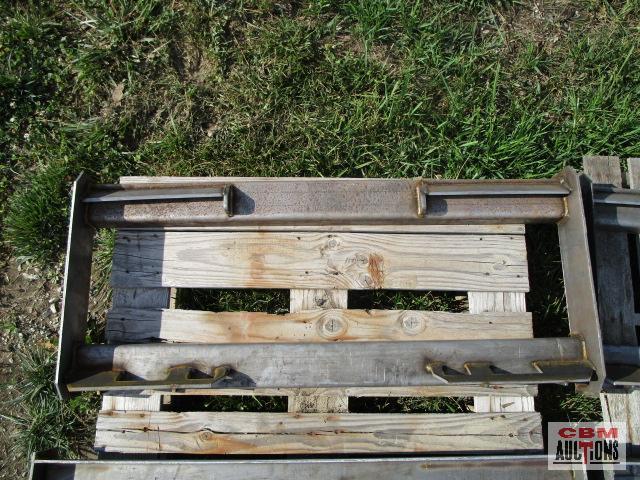 Heavy Duty Weld On Skid Steer Backing Attachment Plate