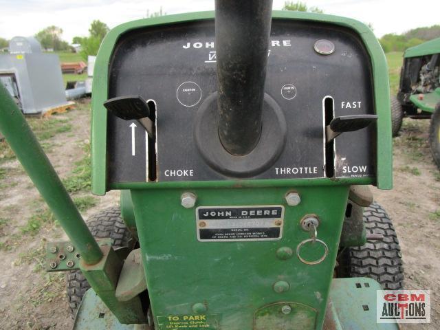 John Deere 110 lawn tractor,K1815 Kohler, S#SNT10310445707M, Seller said all original