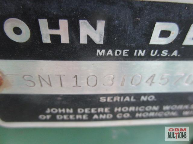 John Deere 110 lawn tractor,K1815 Kohler, S#SNT10310445707M, Seller said all original