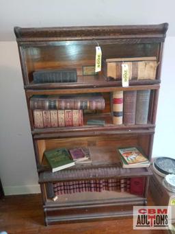 4-tier wooden lawyer's bookcase