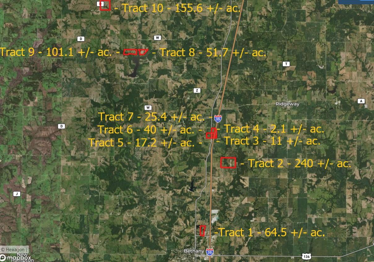 Tract 2 - 240 +or- Acres at the North East corner of 220th St. and 265th St.