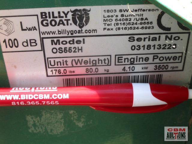 Billy Goat OS552H, 20" overseeder with auto drop, Honda engine S#3181322* runs