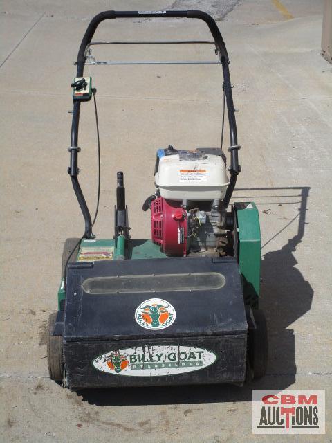 Billy Goat OS552H, 20" overseeder with auto drop, Honda engine S#3181322* runs