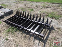 70" Skid Steer Root Rake #300 (Unused)