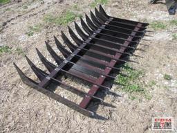 70" Skid Steer Root Rake #300 (Unused)