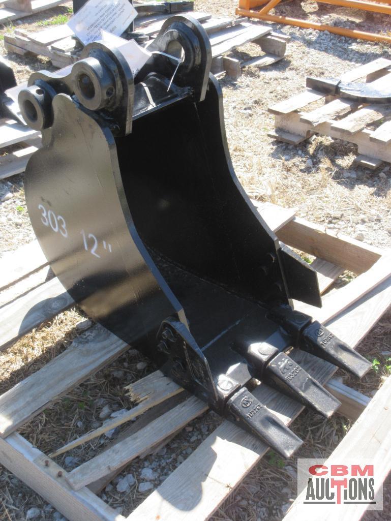 Landhero...12" Excavator Bucket...BKT-31-C30312HD (Caterpillar Excavator 303)...(Unused)