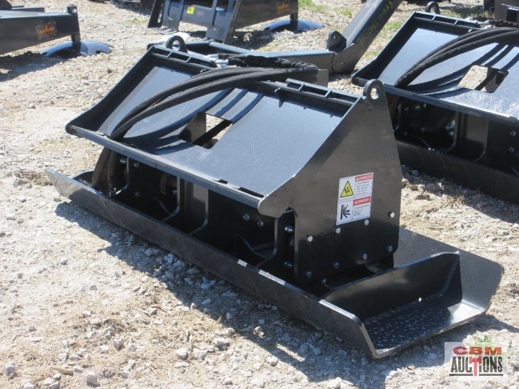 Landhonor VPC-11-72W 72" Vibratory Plate Compactor, Skid Steer Attachment Plate, Hoses & Ends