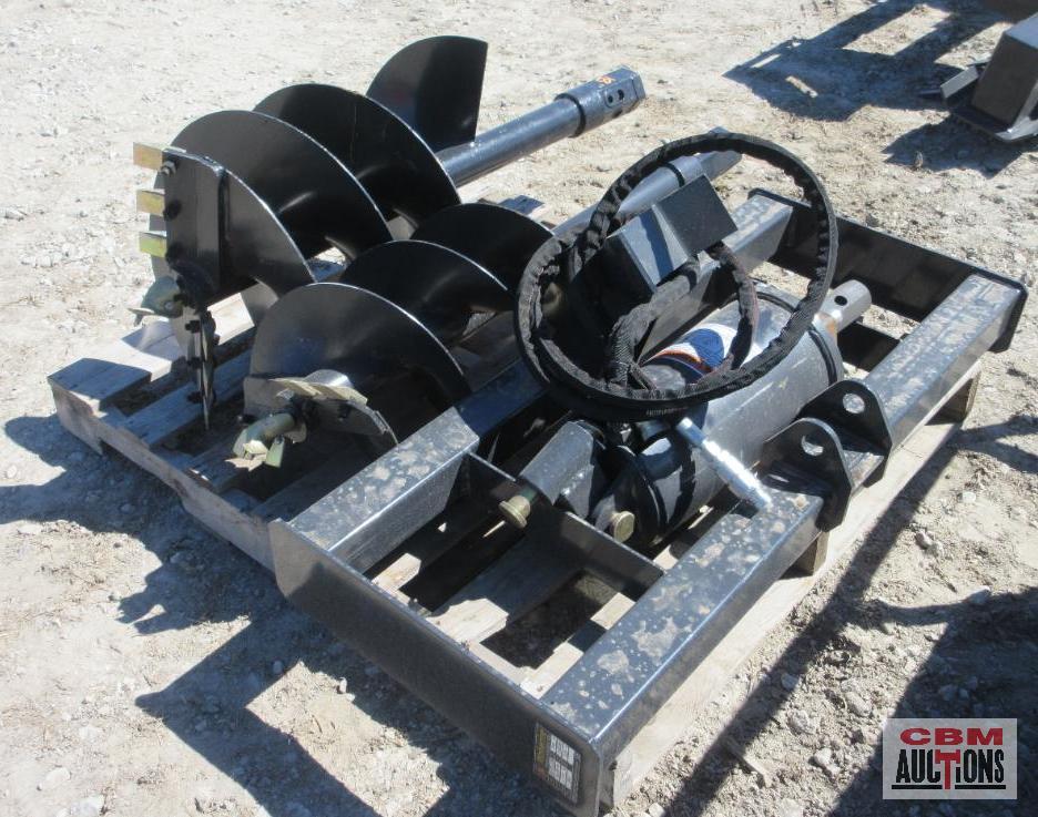 Wolverine ADB-13-1218R Skid Steer Hydraulic Post Hole Digger, Hex Drive, 12" & 18" Augers With Hoses