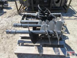 Wolverine ADB-13-1218R Skid Steer Hydraulic Post Hole Digger, Hex Drive, 12" & 18" Augers With Hoses