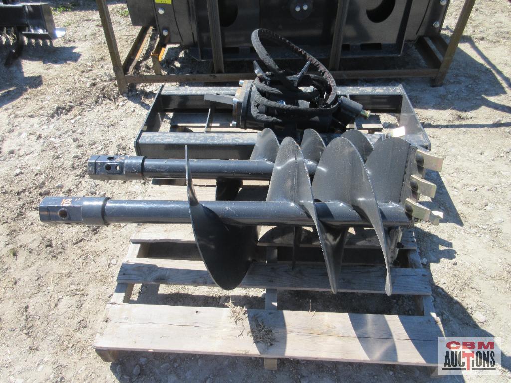 Wolverine ADB-13-1218R Skid Steer Hydraulic Post Hole Digger, Hex Drive, 12" & 18" Augers With Hoses