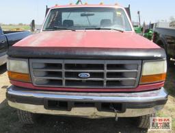 1995 Ford F-450 Flat Bed Dually Pickup Truck, VIN # 1FDLF47F1SEA13547