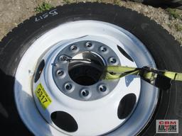 6- Tires & Wheels 8R19.5, 10 Bolt Wheels (Seller Said Removed From Chevy Motor Home)