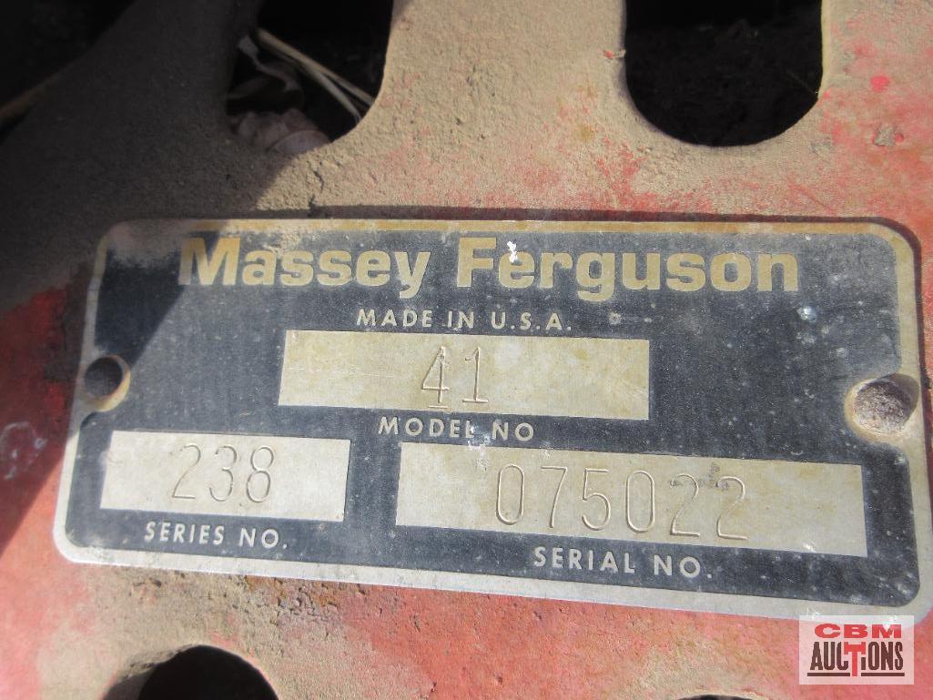 Massey Ferguson 41 7' Sickle Bar Mower 3 Pt, 540 PTO