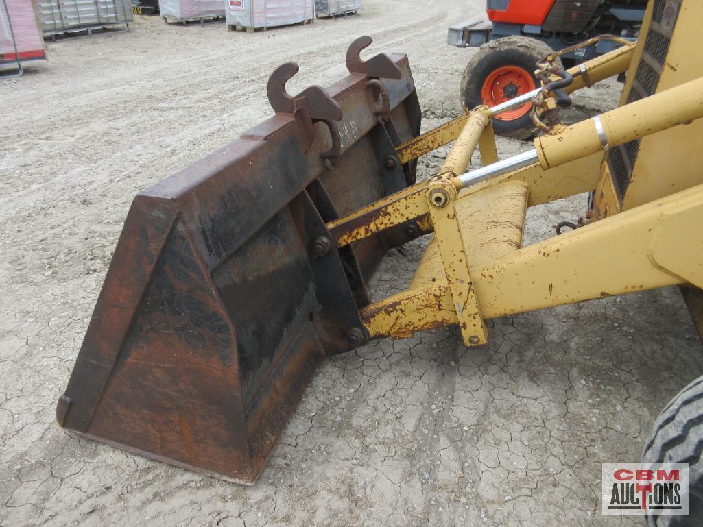 1984 Ford 555B Backhoe, 7' Front Bucket & 18" Rear Bucket S#C755622 Runs & Drives