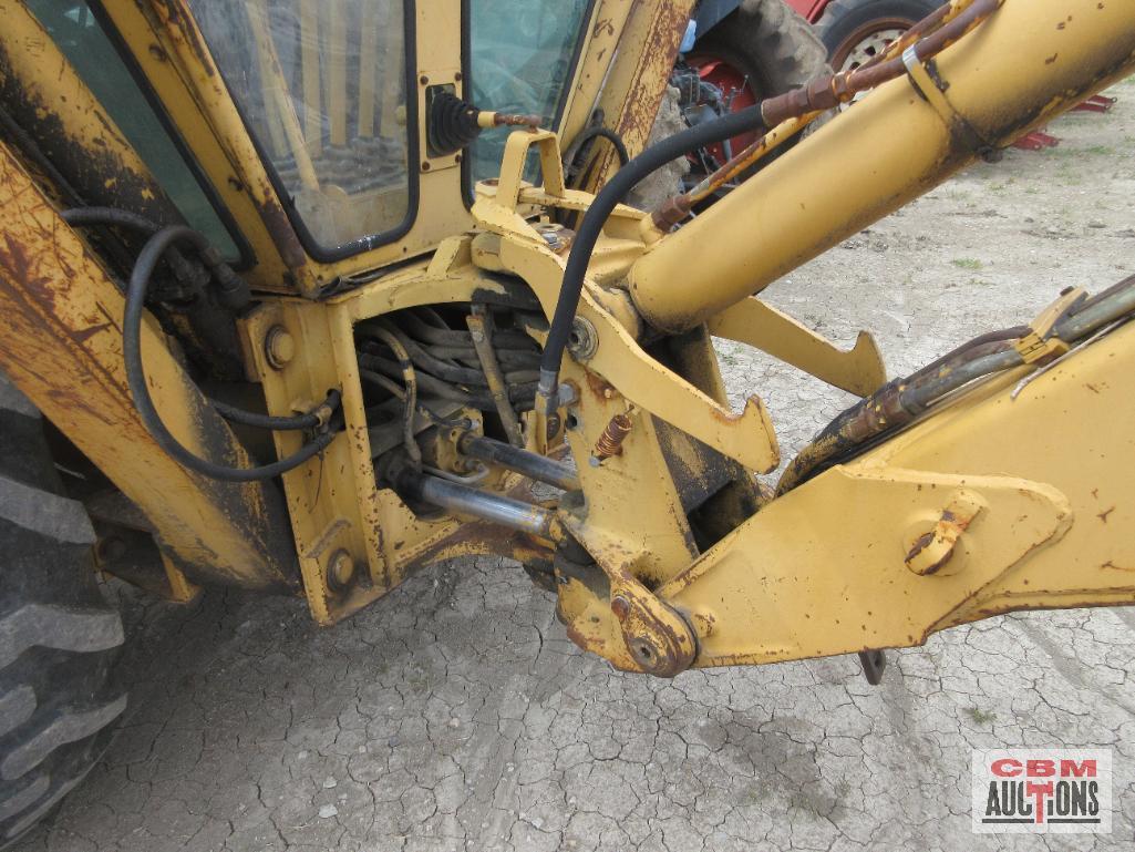 1984 Ford 555B Backhoe, 7' Front Bucket & 18" Rear Bucket S#C755622 Runs & Drives