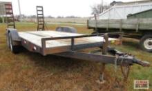 2012 C&C Flat Bed Trailer 83"x16'+2' With Flip Up Ramps 2-5K Axles With Electric Brakes, 2 5/16"