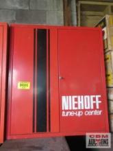 Vintage NIEHOFF Tune Up Center Wall Parts Storage Cabinet